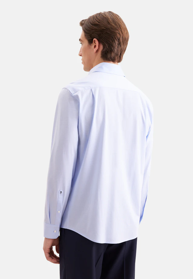 Regular Jersey shirt Uni in Hellblau |  Seidensticker Onlineshop