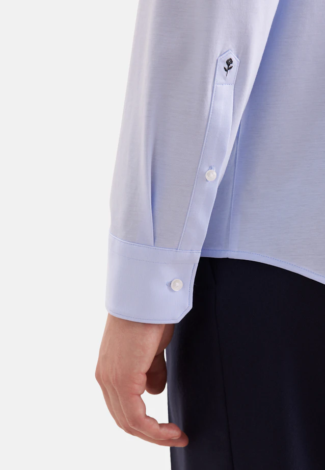 Regular Jersey shirt Uni in Hellblau |  Seidensticker Onlineshop