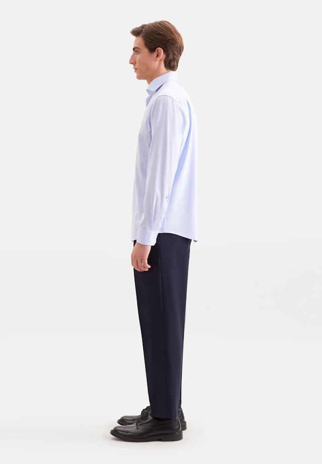 Regular Jersey shirt Uni in Hellblau |  Seidensticker Onlineshop