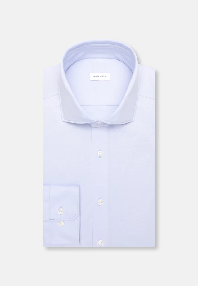 Regular Jersey shirt Uni in Hellblau |  Seidensticker Onlineshop