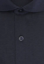 Regular Chemise en jersey Uni in Bleu Foncé |  Seidensticker Onlineshop