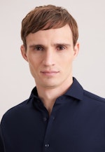 Regular Jerseyhemd Uni in Dunkelblau |  Seidensticker Onlineshop