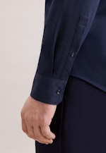 Regular Jerseyhemd Uni in Dunkelblau |  Seidensticker Onlineshop