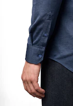 Regular Jerseyhemd Uni in Mittelblau |  Seidensticker Onlineshop