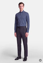 Regular Jerseyhemd Uni in Mittelblau |  Seidensticker Onlineshop