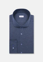 Regular Jerseyhemd Uni in Mittelblau |  Seidensticker Onlineshop