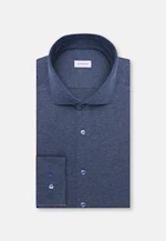 Regular Jerseyhemd Uni in Mittelblau |  Seidensticker Onlineshop