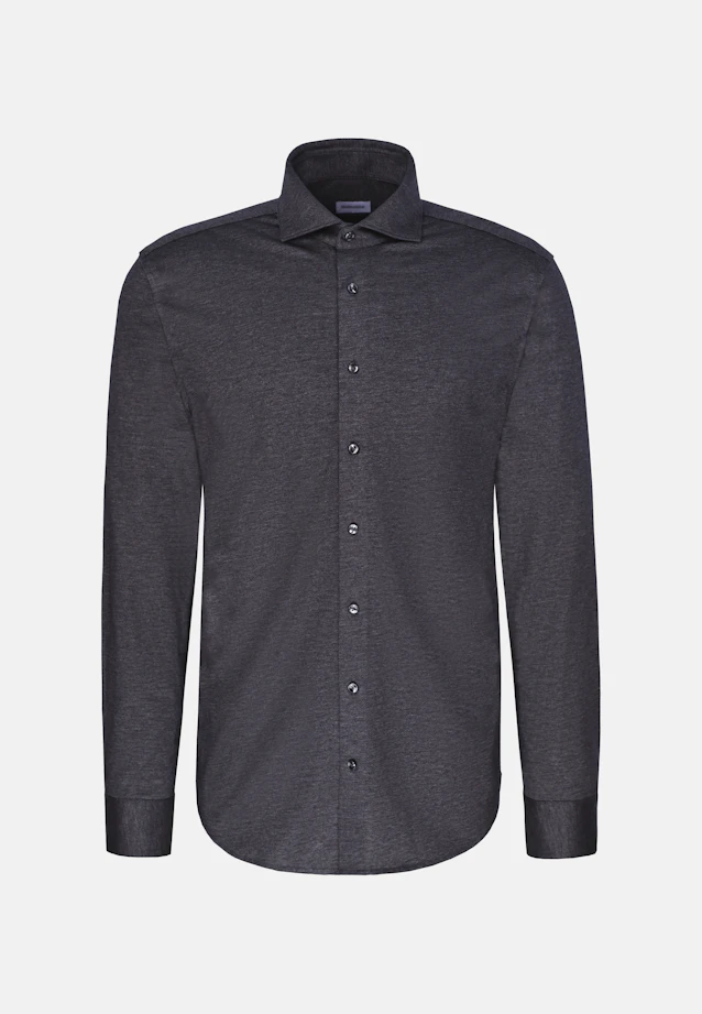 Regular Jerseyhemd Uni in Grau |  Seidensticker Onlineshop