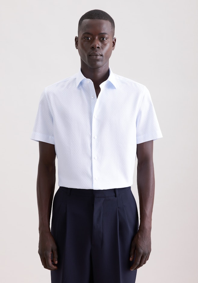 Slim Chemise d'affaires Imprimé dans Bleu Clair | Boutique en ligne Seidensticker