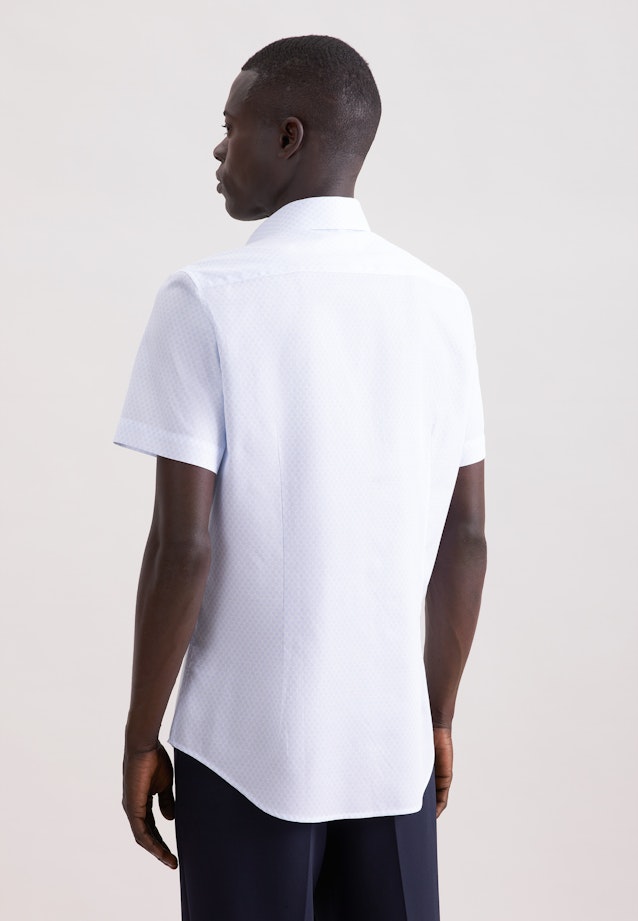 Slim Business Hemd Druck in Hellblau |  Seidensticker Onlineshop