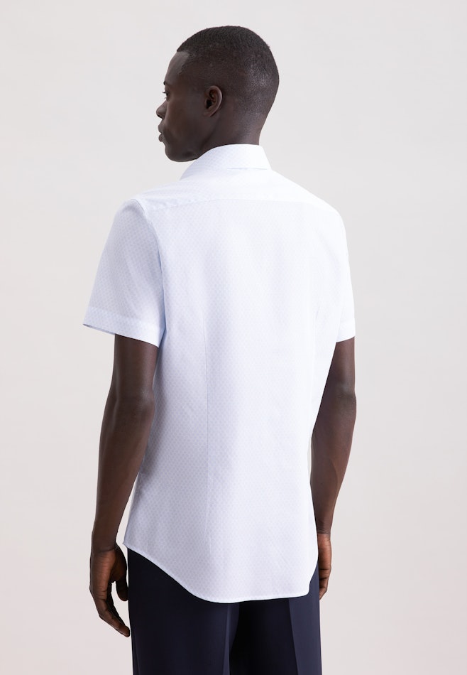Slim Business shirt Print in Hellblau | Seidensticker online shop