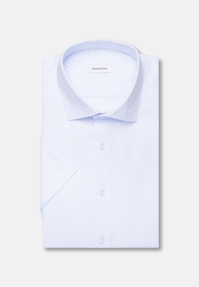 Slim Business Hemd Druck in Hellblau |  Seidensticker Onlineshop