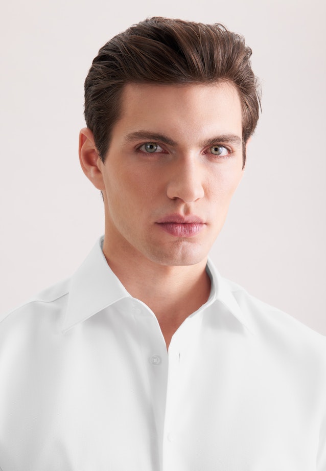 Regular Business shirt Uni in Weiß |  Seidensticker Onlineshop