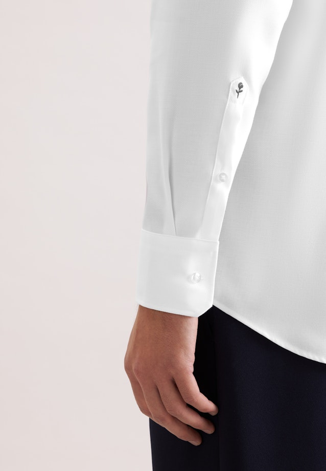 Regular Business shirt Uni in Weiß |  Seidensticker Onlineshop