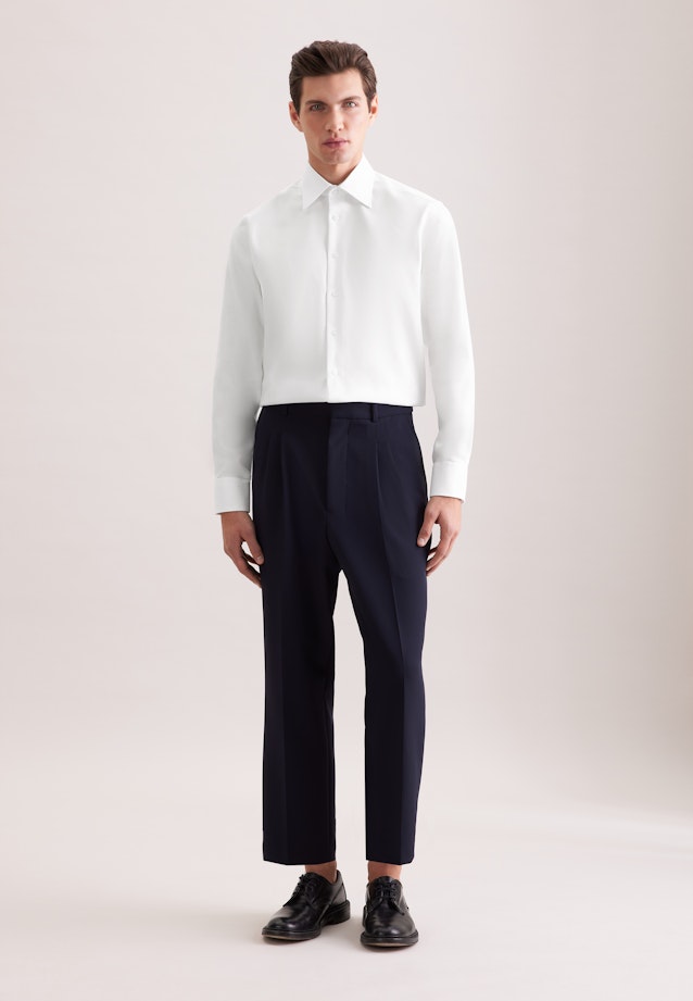 Regular Business shirt Uni in Weiß |  Seidensticker Onlineshop