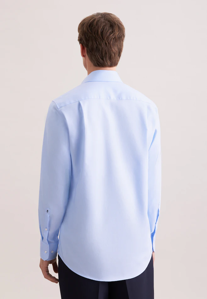 Regular Business Hemd Uni in Mittelblau | Seidensticker Onlineshop