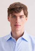 Regular Business shirt Uni in Mittelblau |  Seidensticker Onlineshop