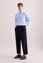 Regular Business shirt Uni in Mittelblau |  Seidensticker Onlineshop