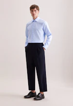 Regular Business Hemd Uni in Mittelblau |  Seidensticker Onlineshop