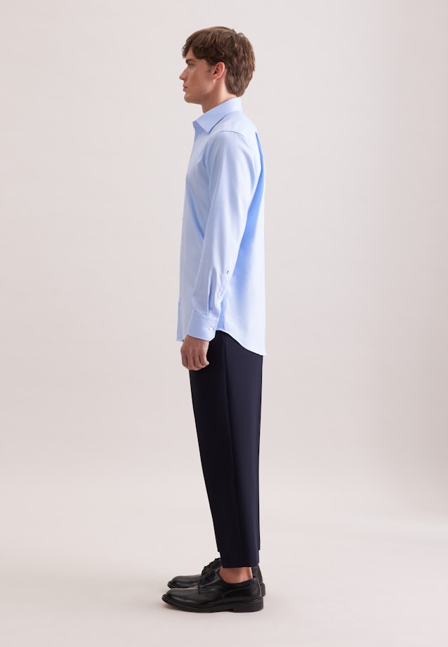 Regular Business shirt Uni in Mittelblau |  Seidensticker Onlineshop