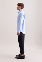 Regular Business shirt Uni in Mittelblau |  Seidensticker Onlineshop