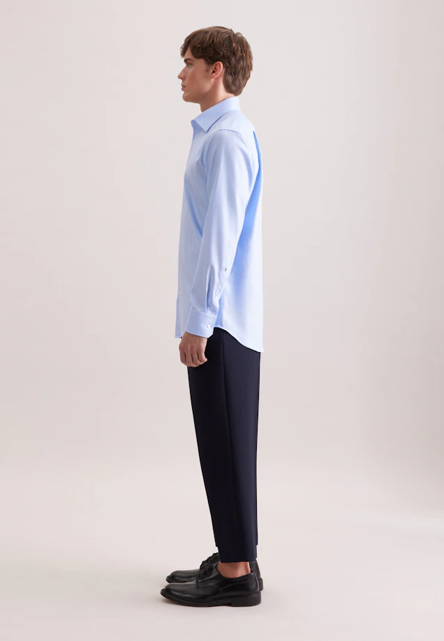 Regular Business Hemd Uni in Mittelblau |  Seidensticker Onlineshop