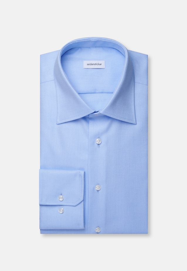 Regular Business shirt Uni in Mittelblau |  Seidensticker Onlineshop