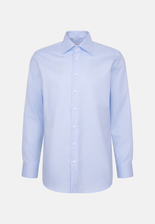 Regular Business shirt Uni in Mittelblau |  Seidensticker Onlineshop