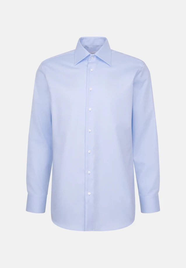 Regular Business Hemd Uni in Mittelblau |  Seidensticker Onlineshop