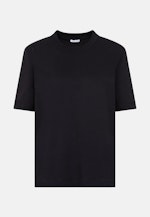 Jersey T- Shirt Crew Neck aus Baumwolle in Schwarz |  Seidensticker Onlineshop