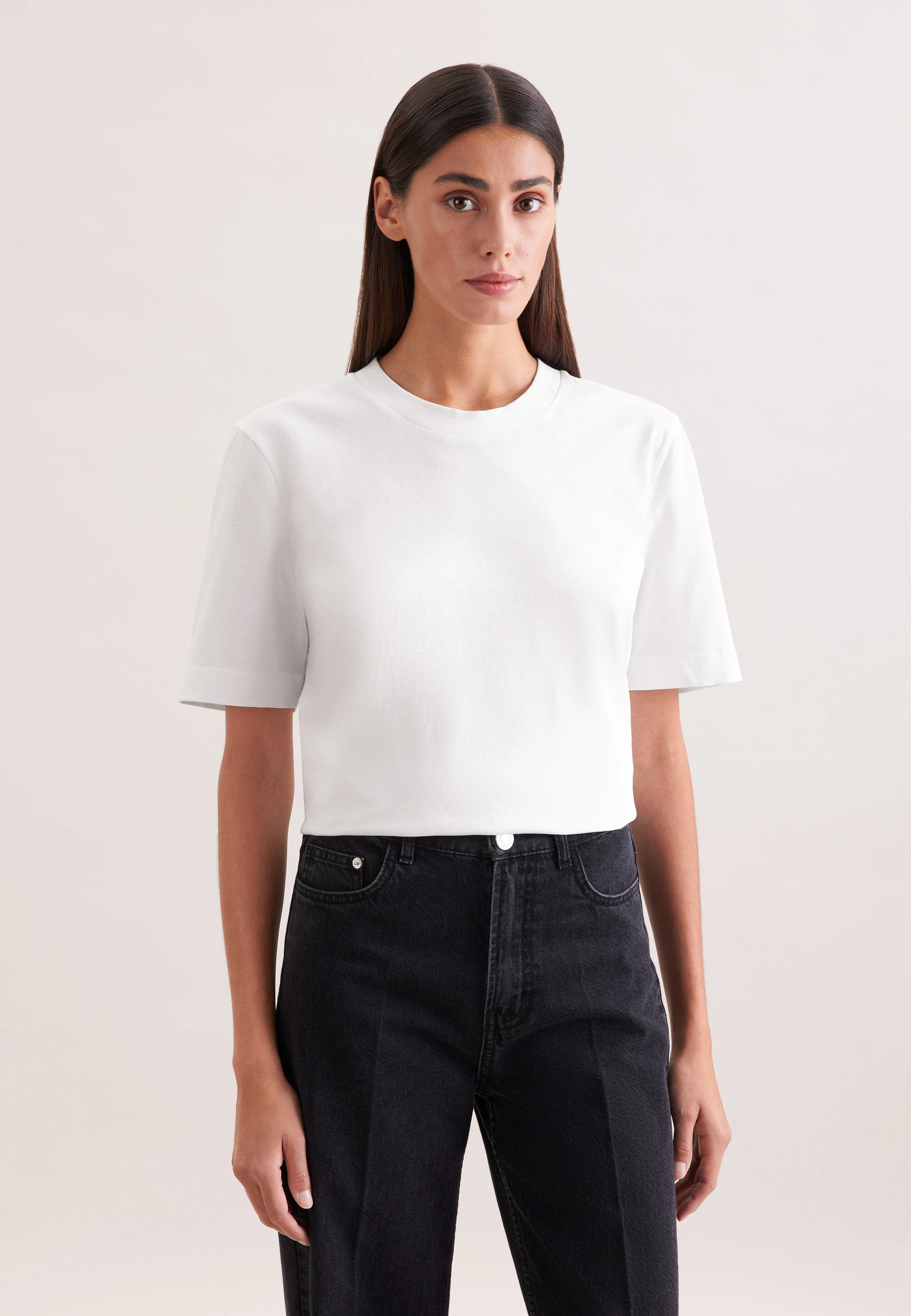 Jersey T- Shirt Crew Neck aus Baumwolle S