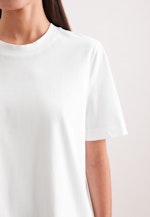 Jersey T- Shirt Crew Neck aus Baumwolle in Weiß |  Seidensticker Onlineshop