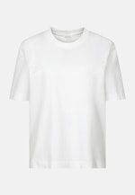 Jersey T- Shirt Crew Neck aus Baumwolle in Weiß |  Seidensticker Onlineshop