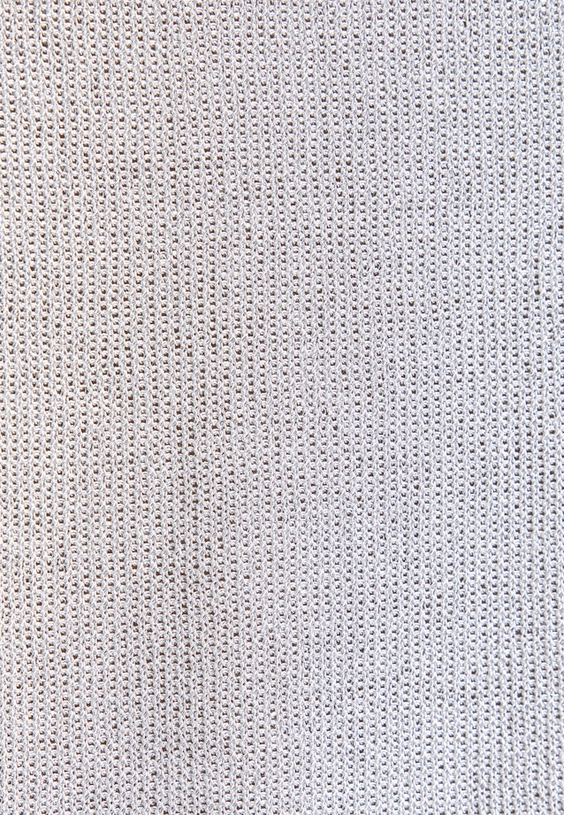 Strickshirt aus Baumwolle mit Metalliceffekt in Grau |  Seidensticker Onlineshop