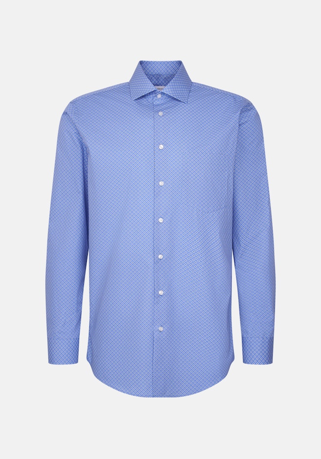 Regular Chemise d'affaires Imprimé dans Bleu Clair | Boutique en ligne Seidensticker