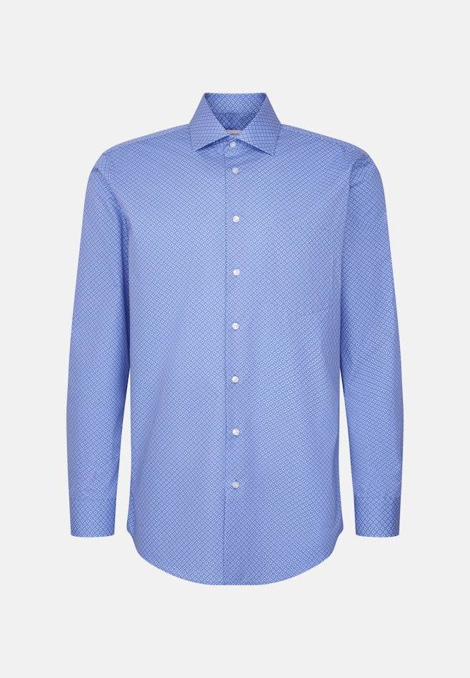 Regular Chemise d'affaires Imprimé dans Bleu Clair | Boutique en ligne Seidensticker
