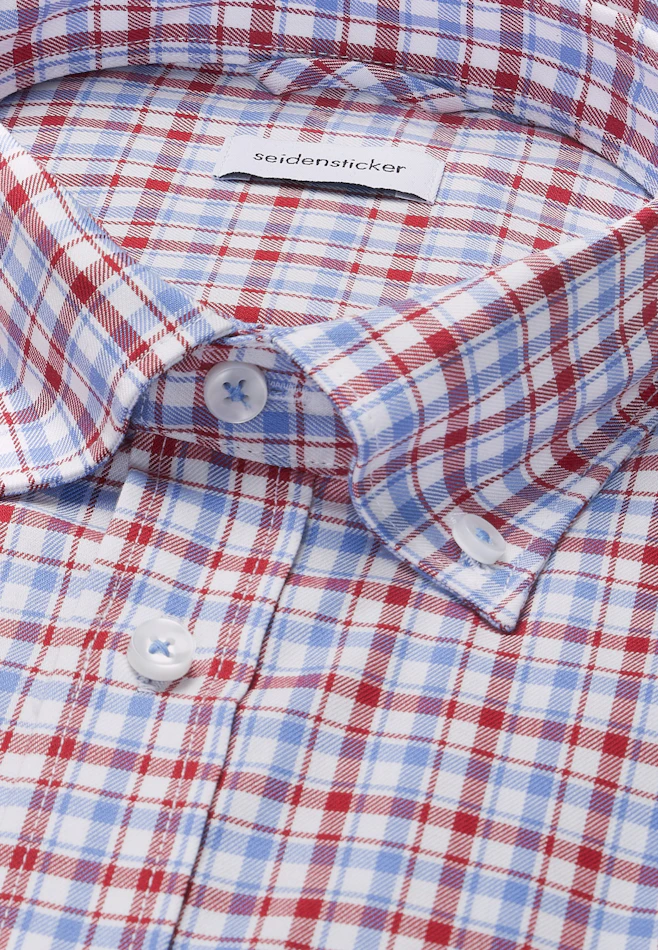 Regular Chemise d'affaires carreaux dans Rouge | Boutique en ligne Seidensticker