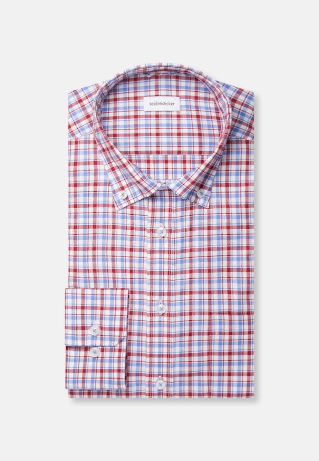 Regular Chemise d'affaires carreaux in Rouge |  Seidensticker Onlineshop
