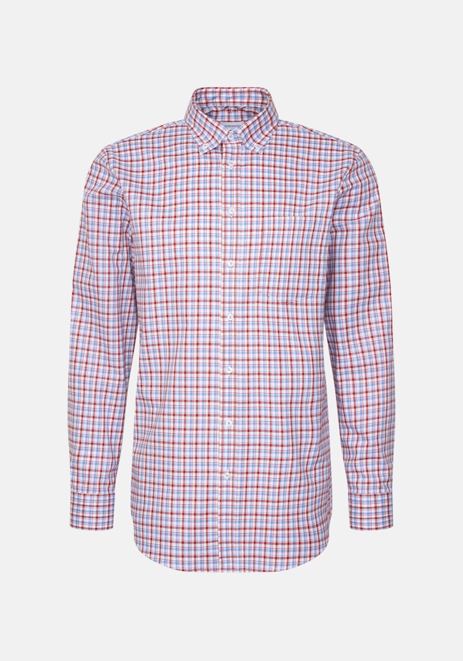 Regular Business Hemd Karo in Rot | Seidensticker Onlineshop