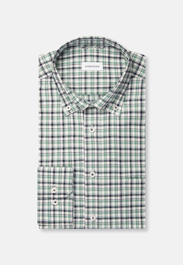 Regular Chemise d'affaires carreaux in Vert |  Seidensticker Onlineshop