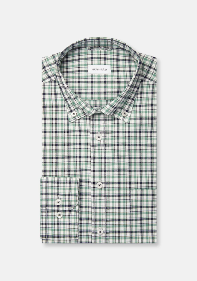 Regular Chemise d'affaires carreaux dans Vert | Boutique en ligne Seidensticker