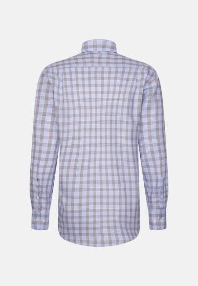 Regular Chemise d'affaires carreaux in Marron |  Seidensticker Onlineshop