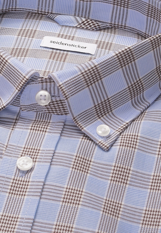 Regular Chemise d'affaires carreaux in Marron |  Seidensticker Onlineshop