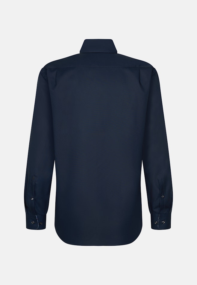 Regular Chemise d'affaires Uni dans Bleu Foncé | Boutique en ligne Seidensticker