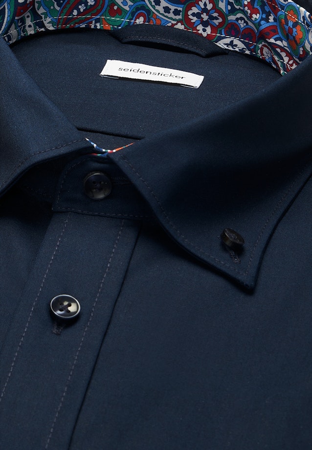 Regular Chemise d'affaires Uni in Bleu Foncé |  Seidensticker Onlineshop