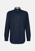 Regular Chemise d'affaires Uni in Bleu Foncé |  Seidensticker Onlineshop
