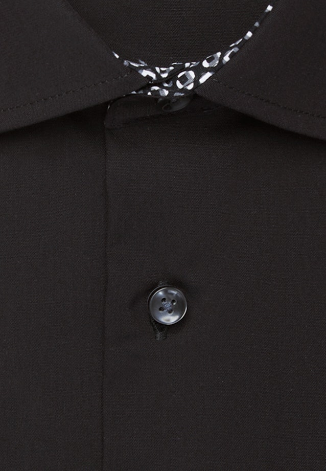 Regular Chemise d'affaires Uni in Schwarz |  Seidensticker Onlineshop