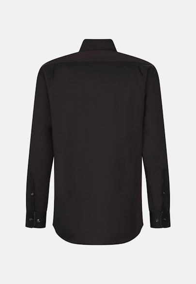 Regular Chemise d'affaires Uni in Schwarz |  Seidensticker Onlineshop