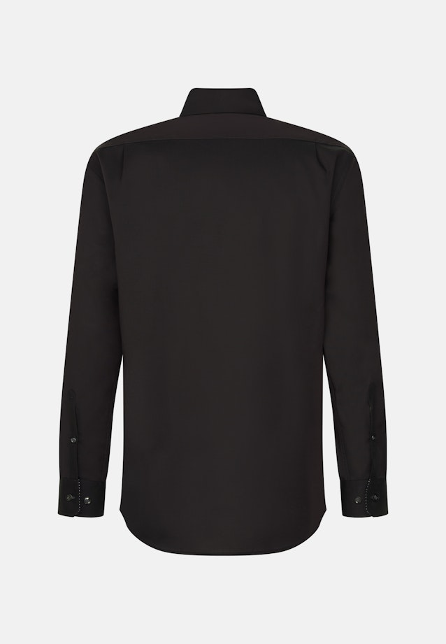 Regular Chemise d'affaires Uni in Schwarz |  Seidensticker Onlineshop