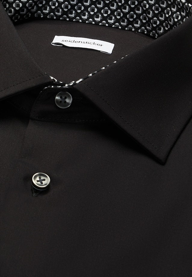 Regular Chemise d'affaires Uni in Schwarz |  Seidensticker Onlineshop